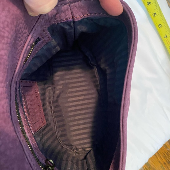 Coach 4946 Sonoma Small Flap Nubuc Grape Purple Vintage Leather - Picture 7 of 16